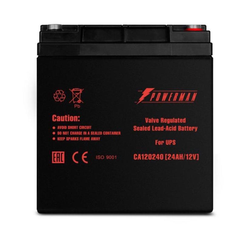 Аккумулятор для ИБП Powerman 12В/24 А·ч (CA12240/UPS)