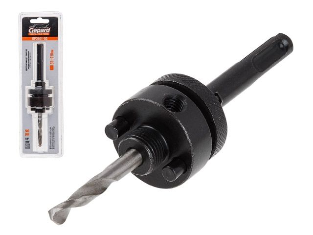 Центр. сверло для биметалл. коронки с SDS-plus переходн. d32-210мм GEPARD (GP2501-02) (направляющее сверло для коронки биметаллической серии GP2510)