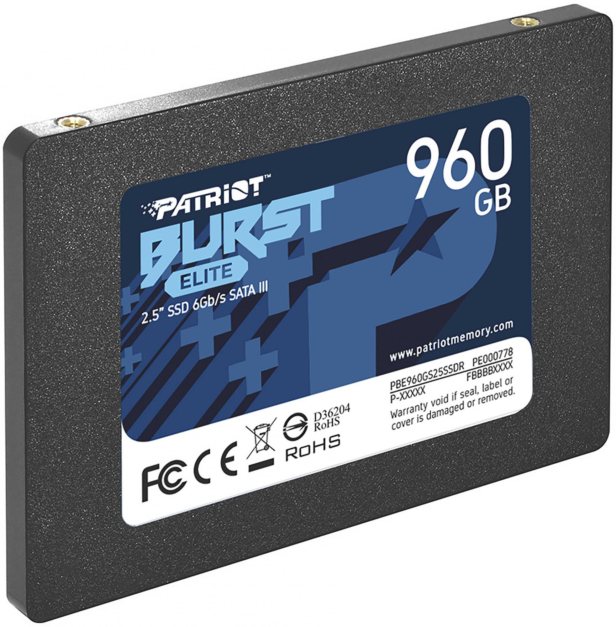 SSD диск Patriot Burst Elite 960GB (PBE960GS25SSDR)