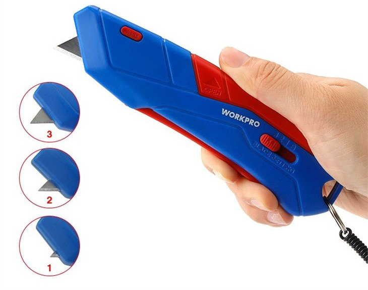 Нож строительный WorkPro WP213010