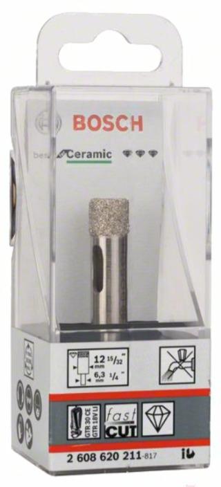 Алмазная коронка Bosch 12ммx35мм Best for Ceramic Diamonddrilling 2.608.620.211