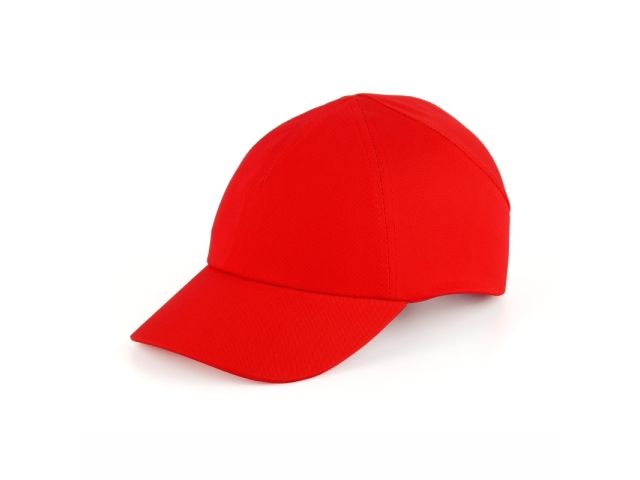 Каскетка защитная RZ FavoriT CAP (укороч. козырек) красная (козырек 70мм) (СОМЗ)