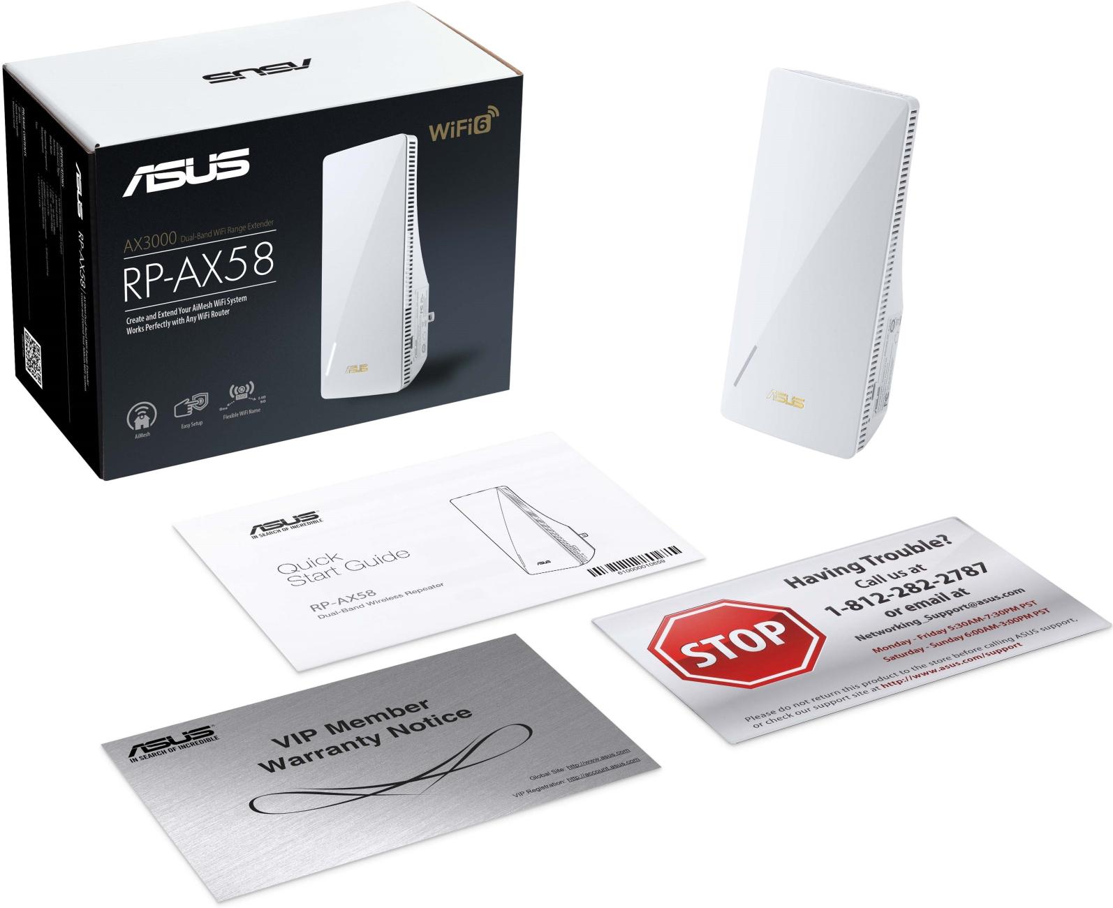 Усилитель Wi-Fi ASUS RP-AX58 (90IG07C0-MO0C10)
