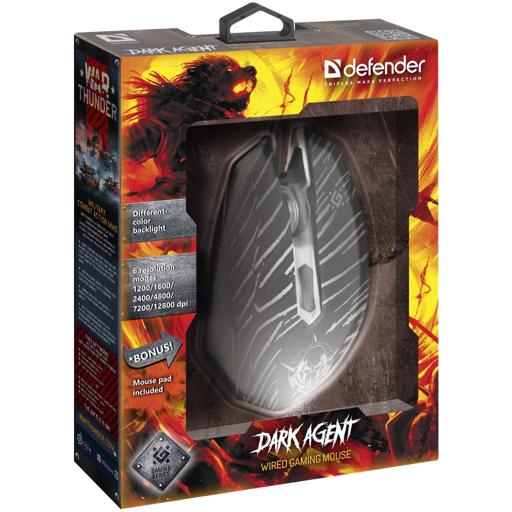 Мышь Defender Dark Agent GM-590L (52590)