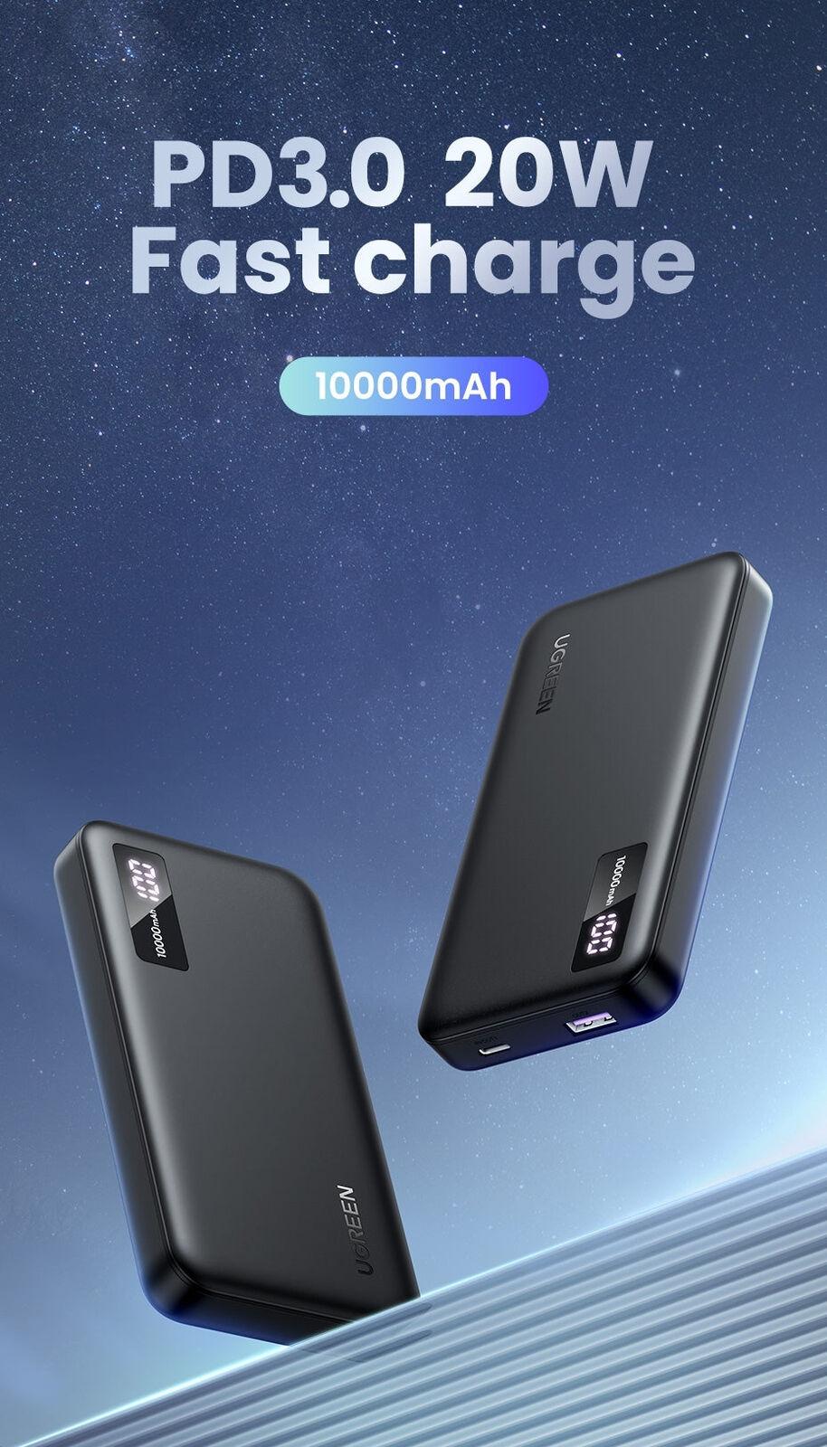 Портативное зарядное устройство Ugreen PB311 Black (25742)