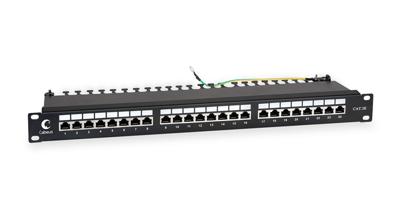 Патч-панель Cabeus PL-24-Cat.5e-SH-Dual