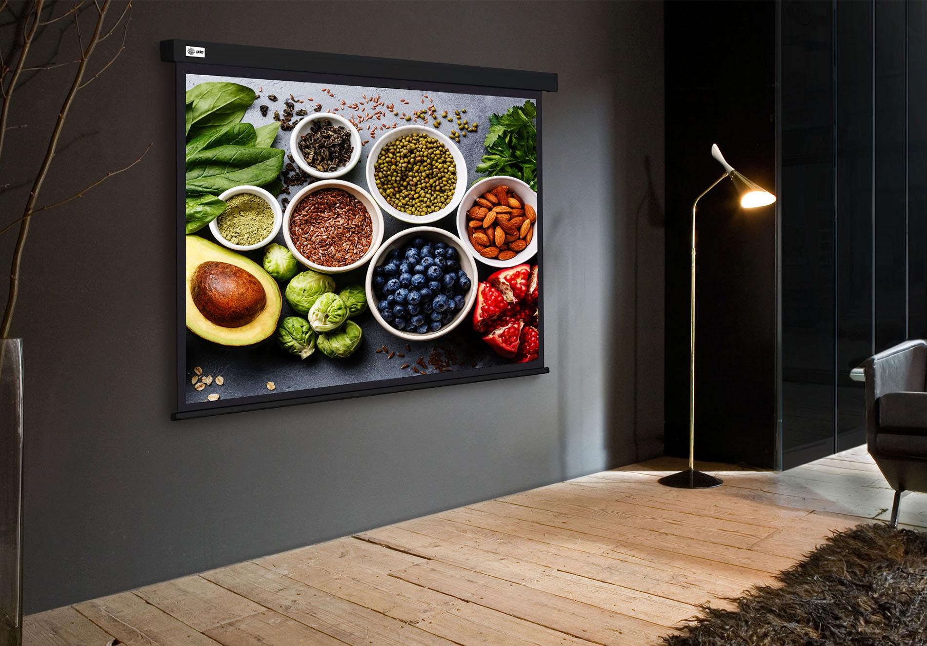 Проекционный экран Cactus CS-PSW-187X332-BK черный