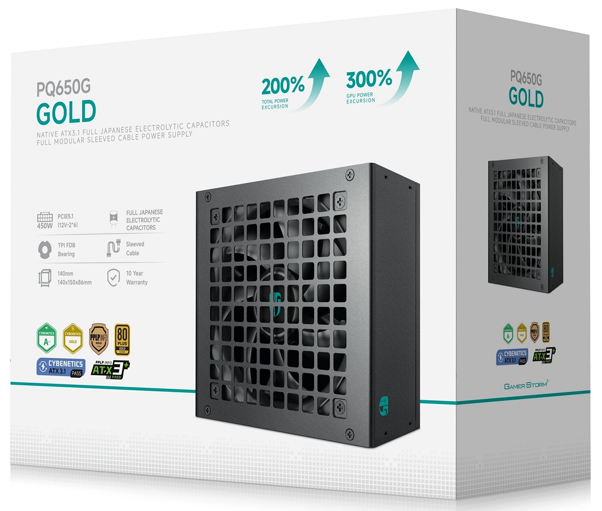 Блок питания DeepCool PQ650G ATX 650W (R-PQ650G-FD0B-WGEU-V1)