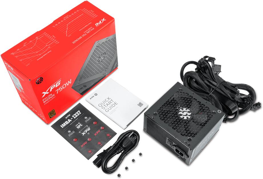 Блок питания XPG Pylon 750W Black (PYLON750B-BKCEU)
