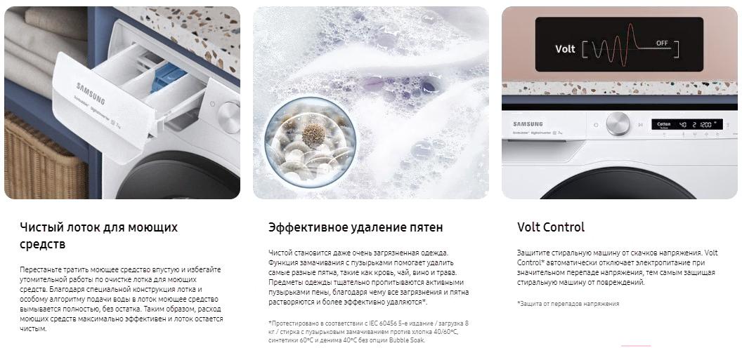 Стиральная машина Samsung WW80AG6S28AELP