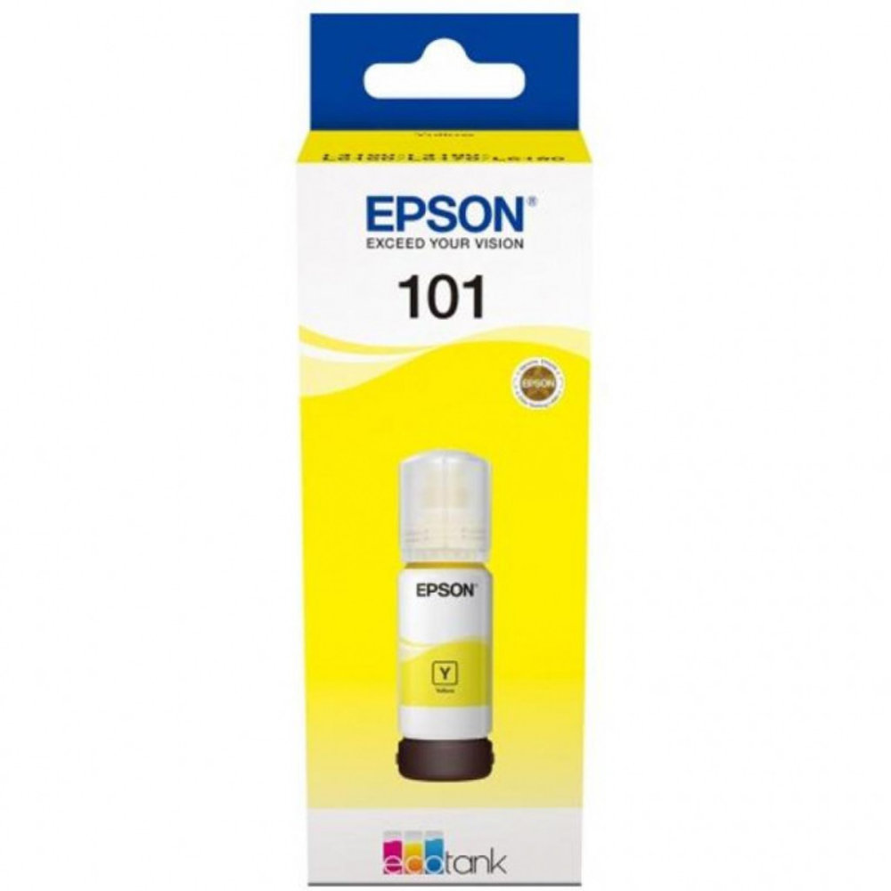Картридж Epson L101 желтый (C13T03V44A)