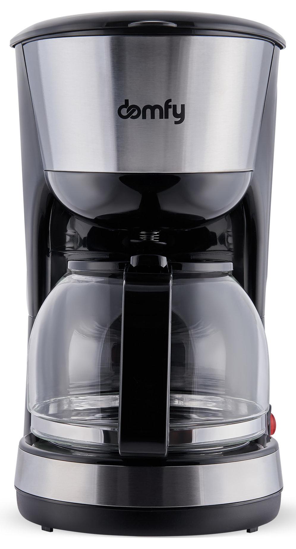 Кофеварка Domfy DSM-CM301 черный/серебристый