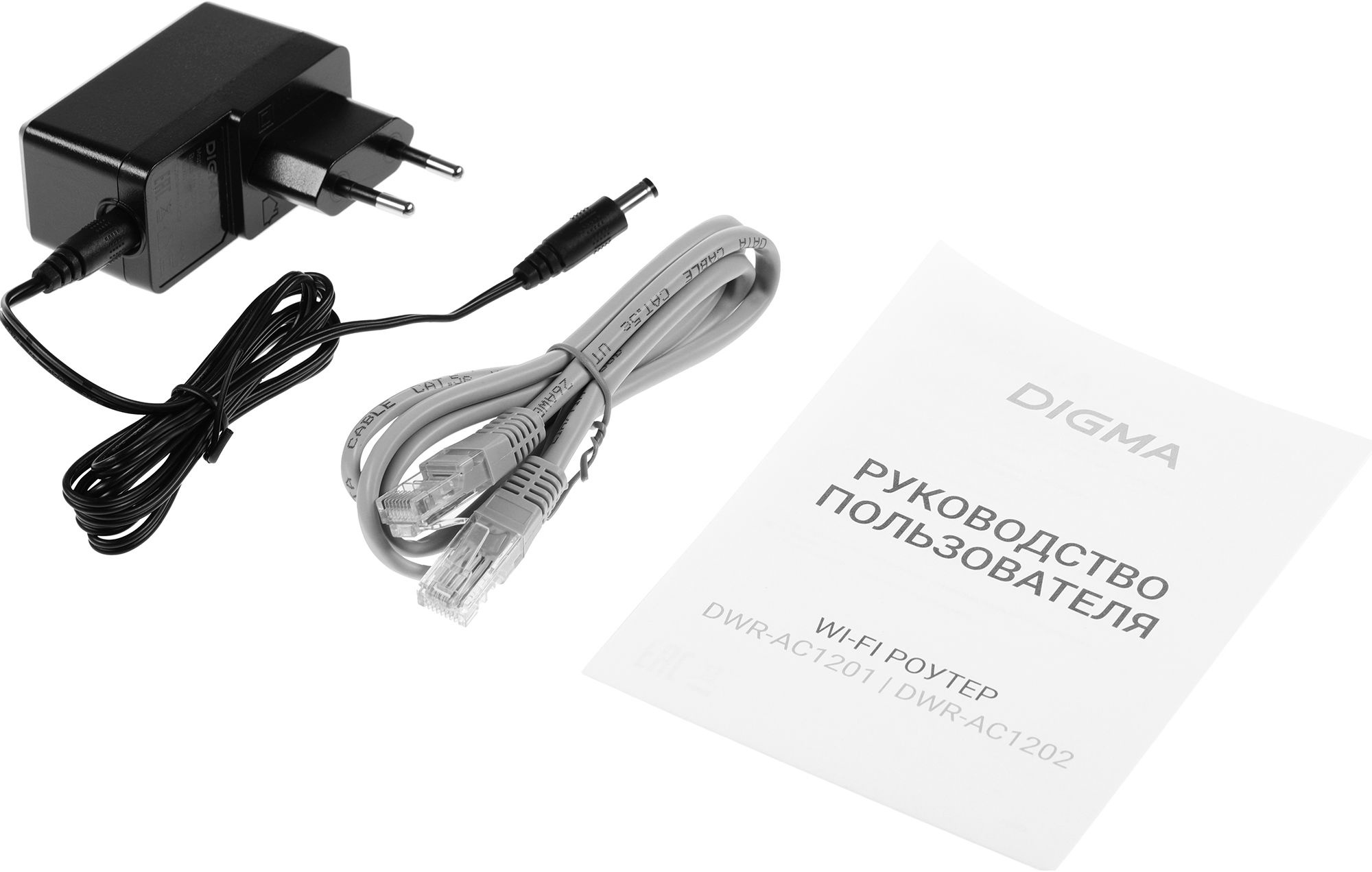 Роутер беспроводной Digma DWR-AC1202 черный