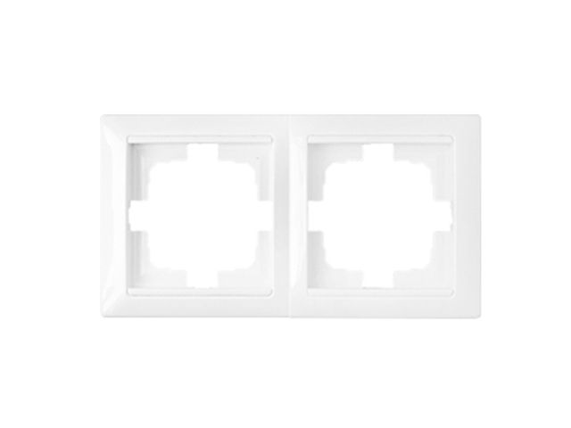 Рамка 2-местная белая, Стиль, Bylectrica