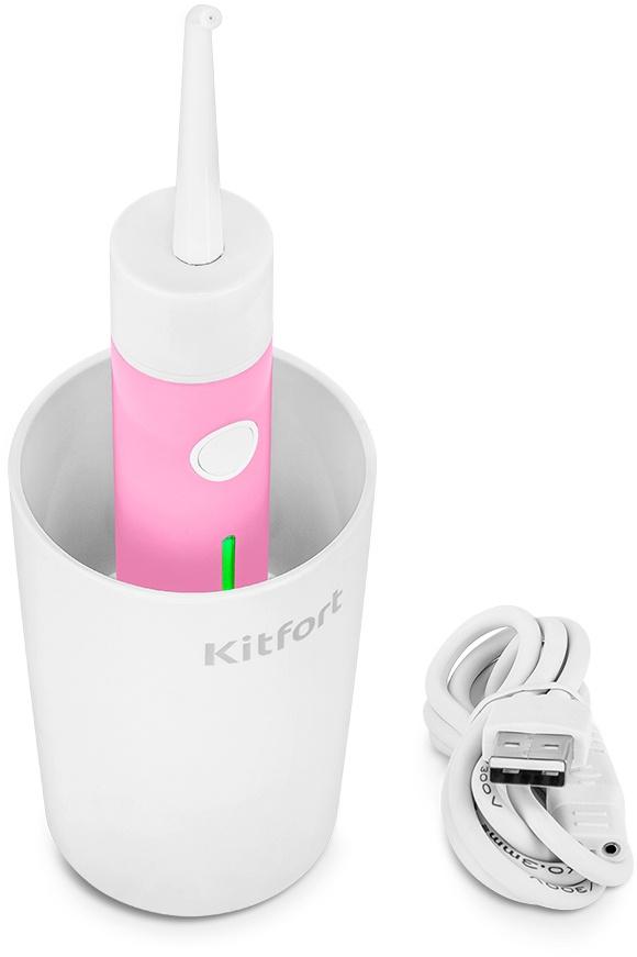 Ирригатор Kitfort КТ-2957-1 белый/розовый
