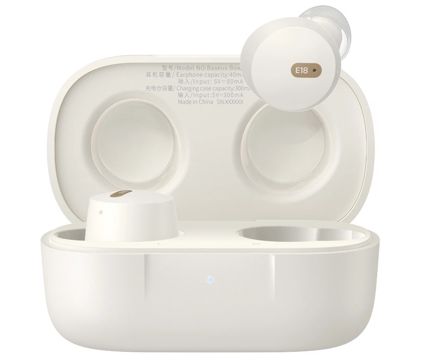Наушники Baseus Bowie E18 True Wireless Earphones Stellar White (A00023800223-00)