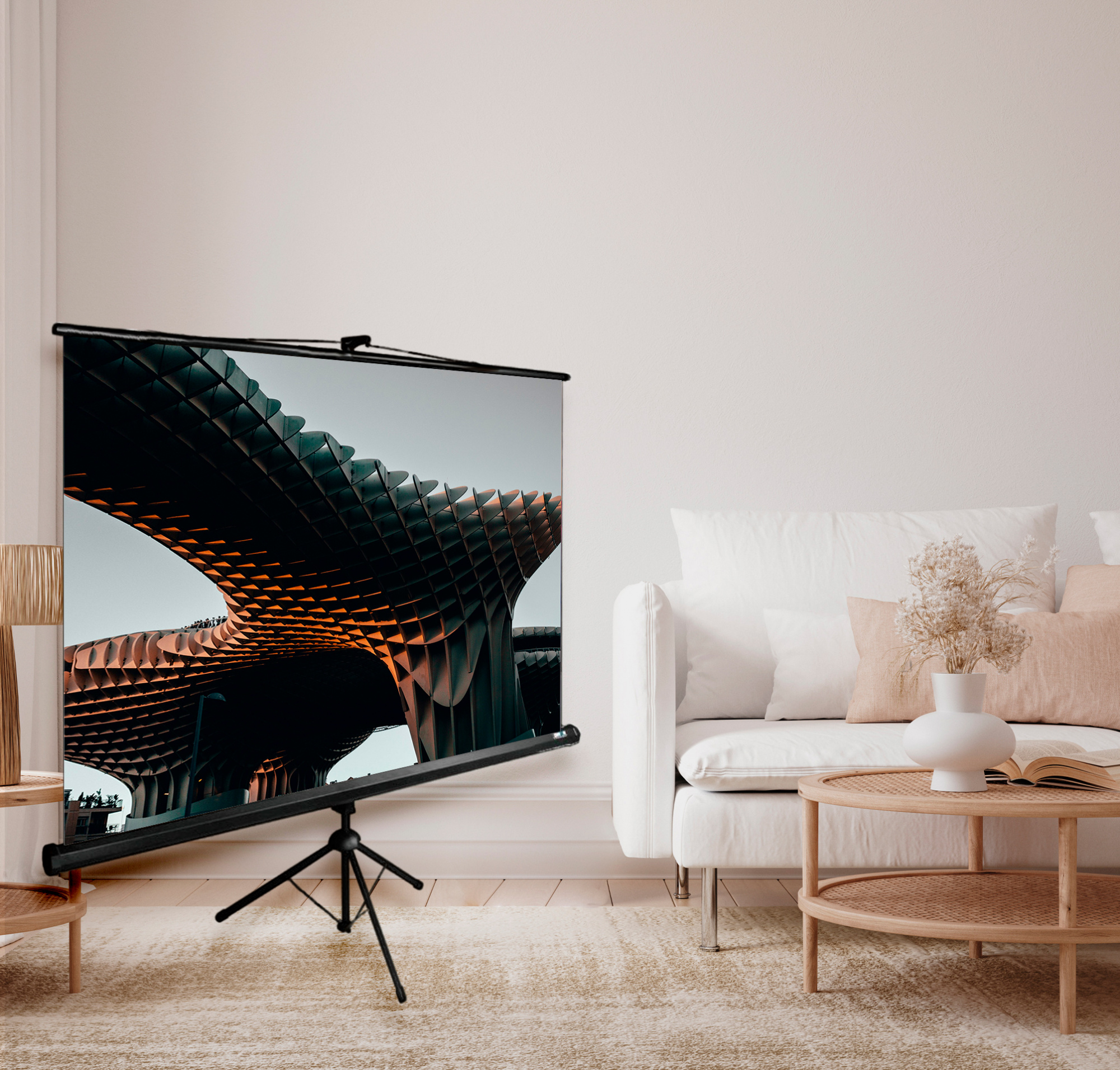 Проекционный экран Cactus CS-PSTE-220х165-BK