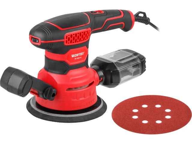 Эксцентриковая шлифмашина WORTEX RS 1250-1 E в кор. 450 Вт, 150 мм, 6000-12000 об/мин (Амплитуда колебаний 2 мм, регул. об.)