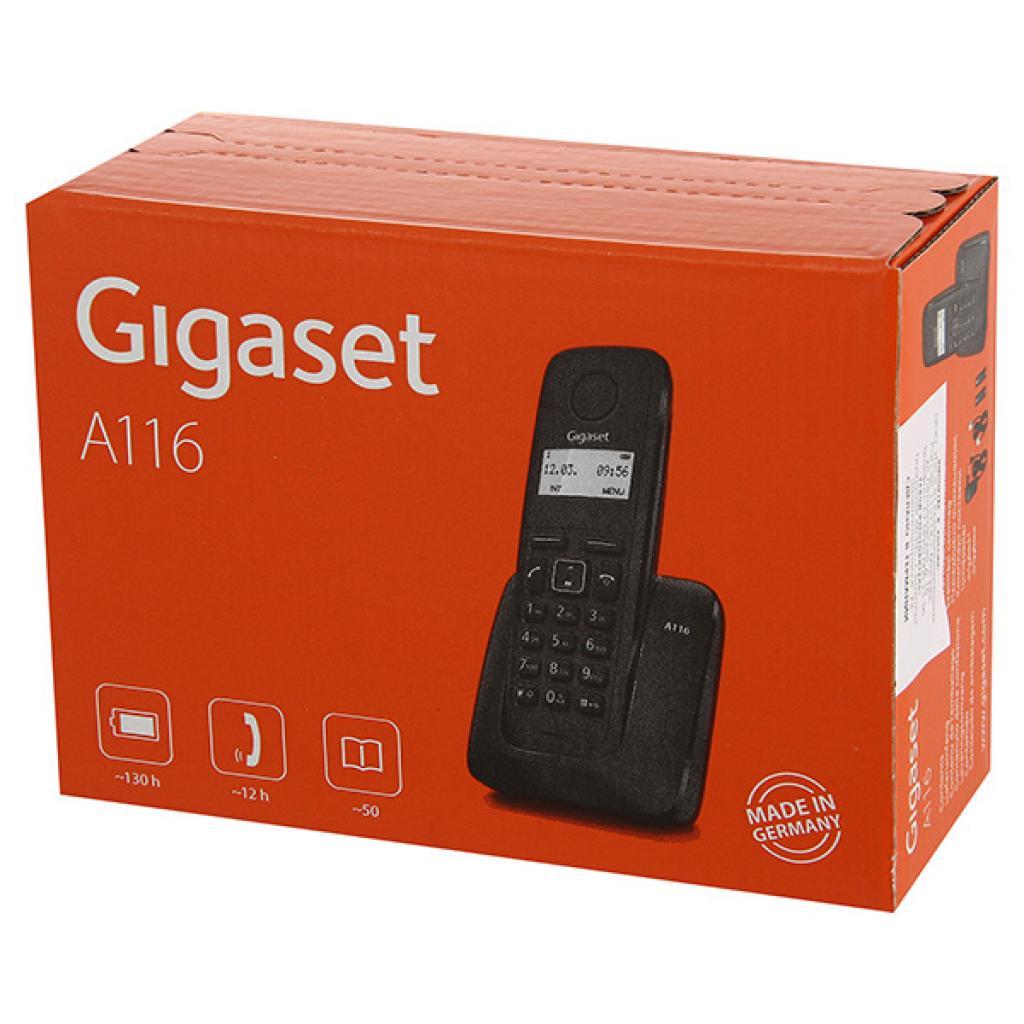Радиотелефон DECT Gigaset A116 черный (S30852-H2801-S301)