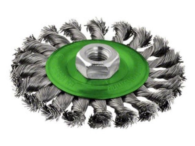 Щетка дисковая косич.115мм/M14 BOSCH (для нержавеющей стали)