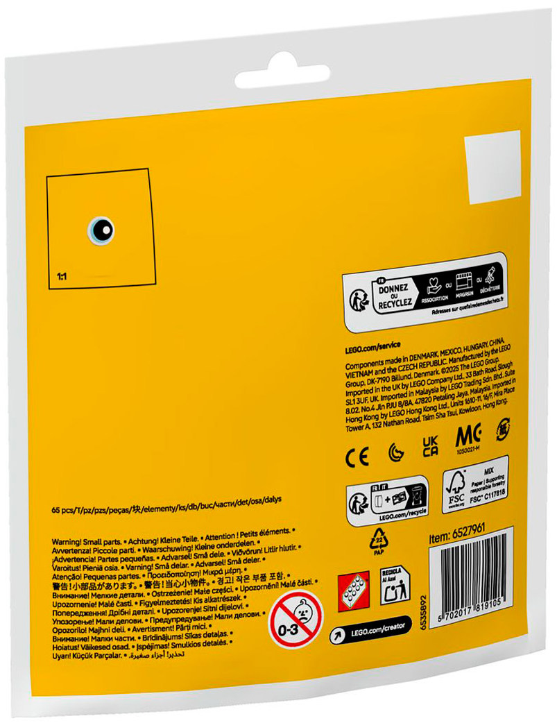 Конструктор Lego Creator Цыпленок раскрашивает пасхальное яйцо (30690)