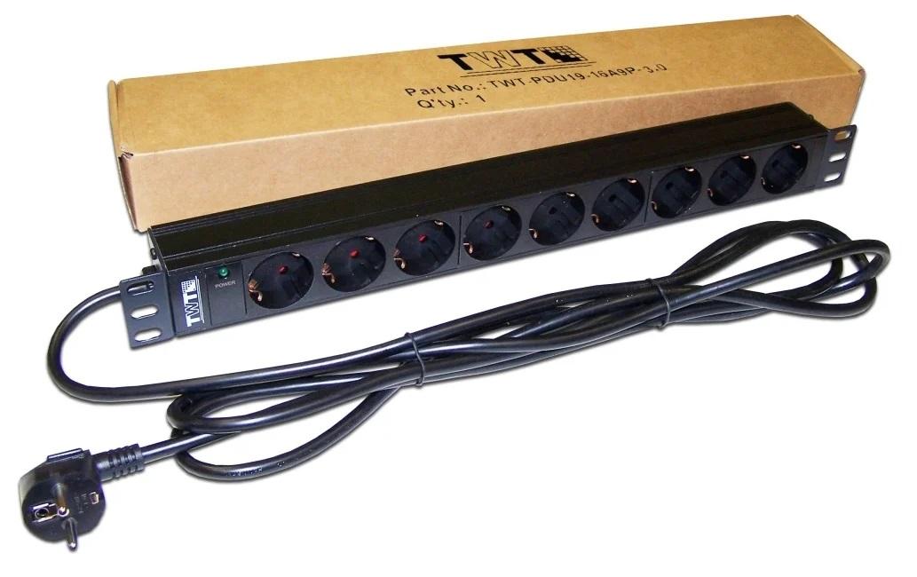 Блок распределения питания TWT TWT-PDU19-16A9P-3.0