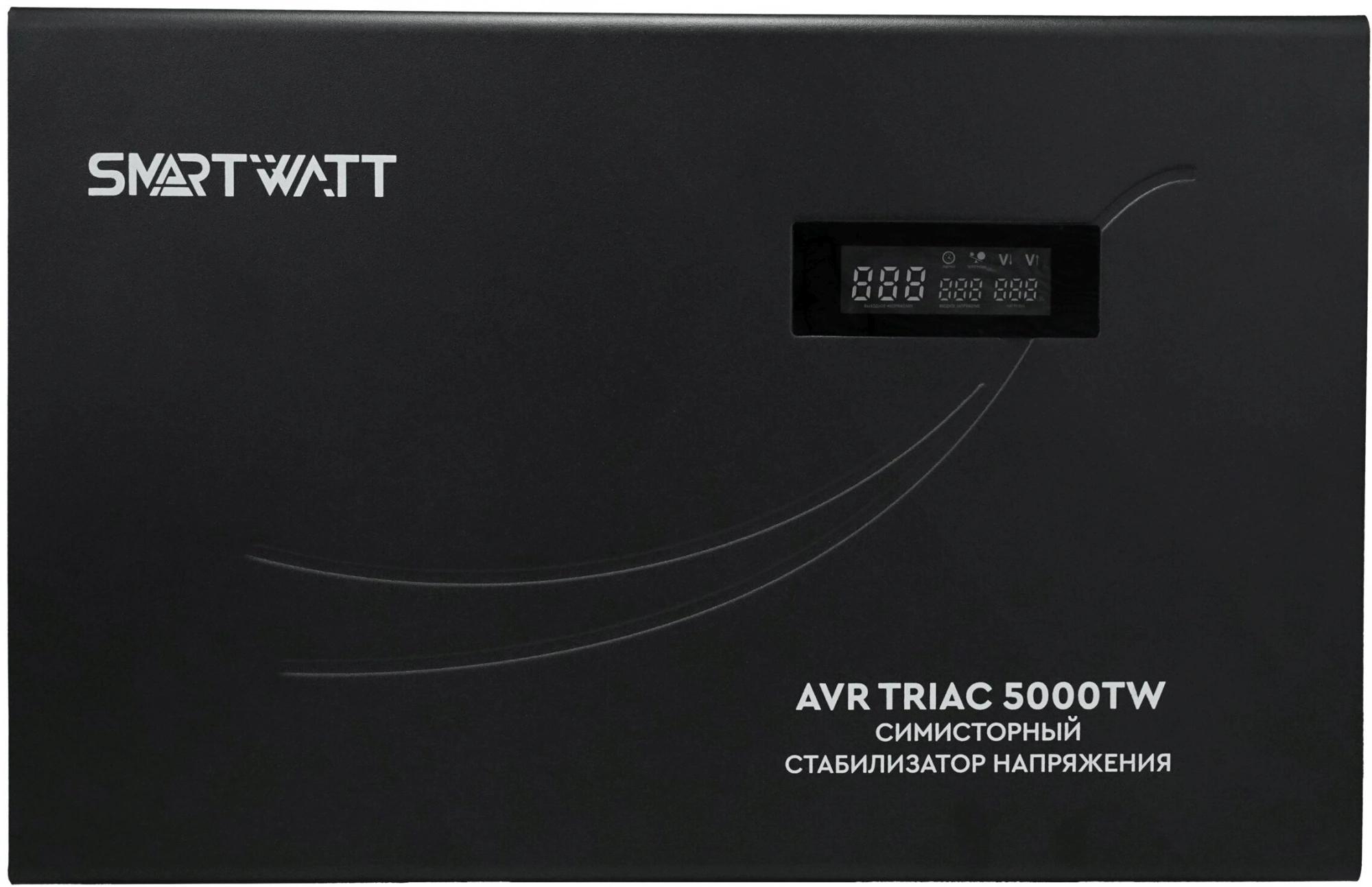 Стабилизатор напряжения Smartwatt AVR Triac 5000TW черный (4512020380002)