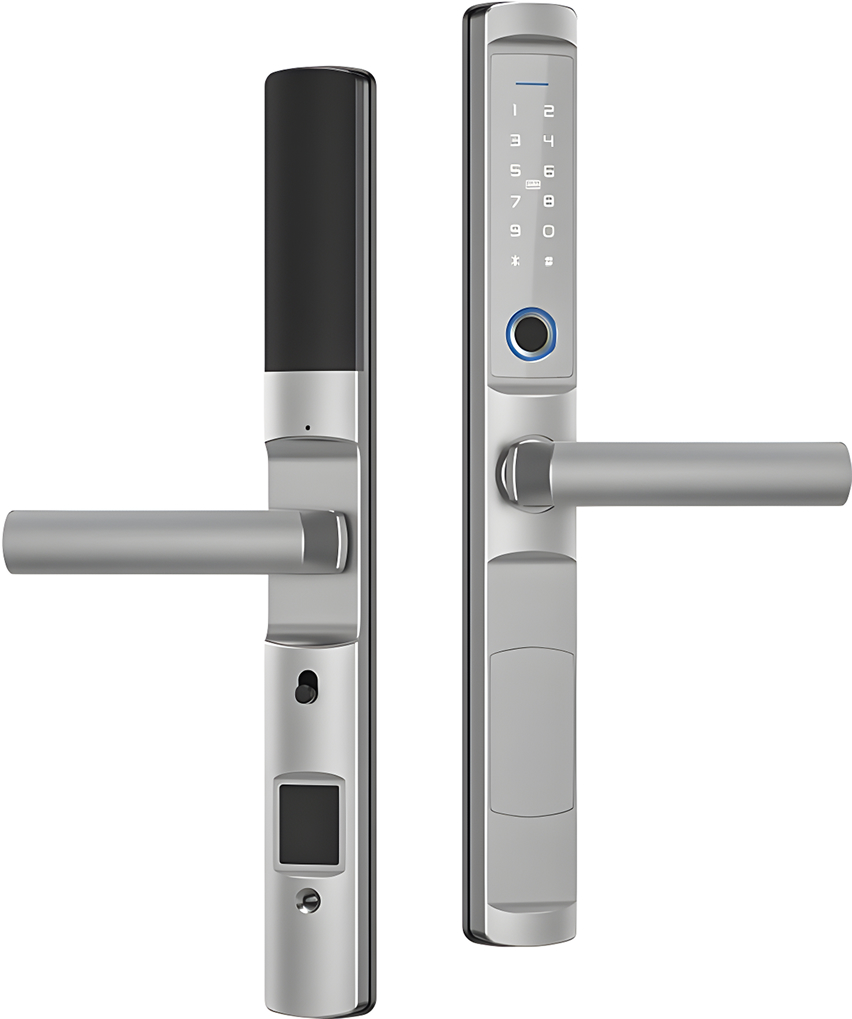 Умный дверной замок roome Smart Tuya Digital Fingerprint Aluminum Door Lock A3 серебристый