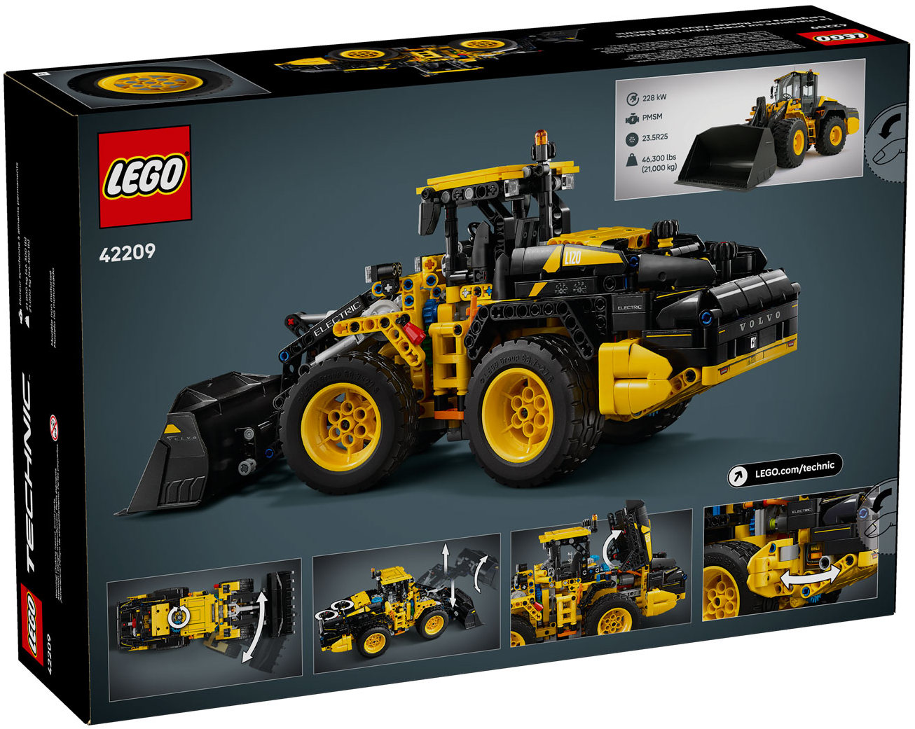 Конструктор Lego Technic Электрический колесный погрузчик Volvo L120 (42209)