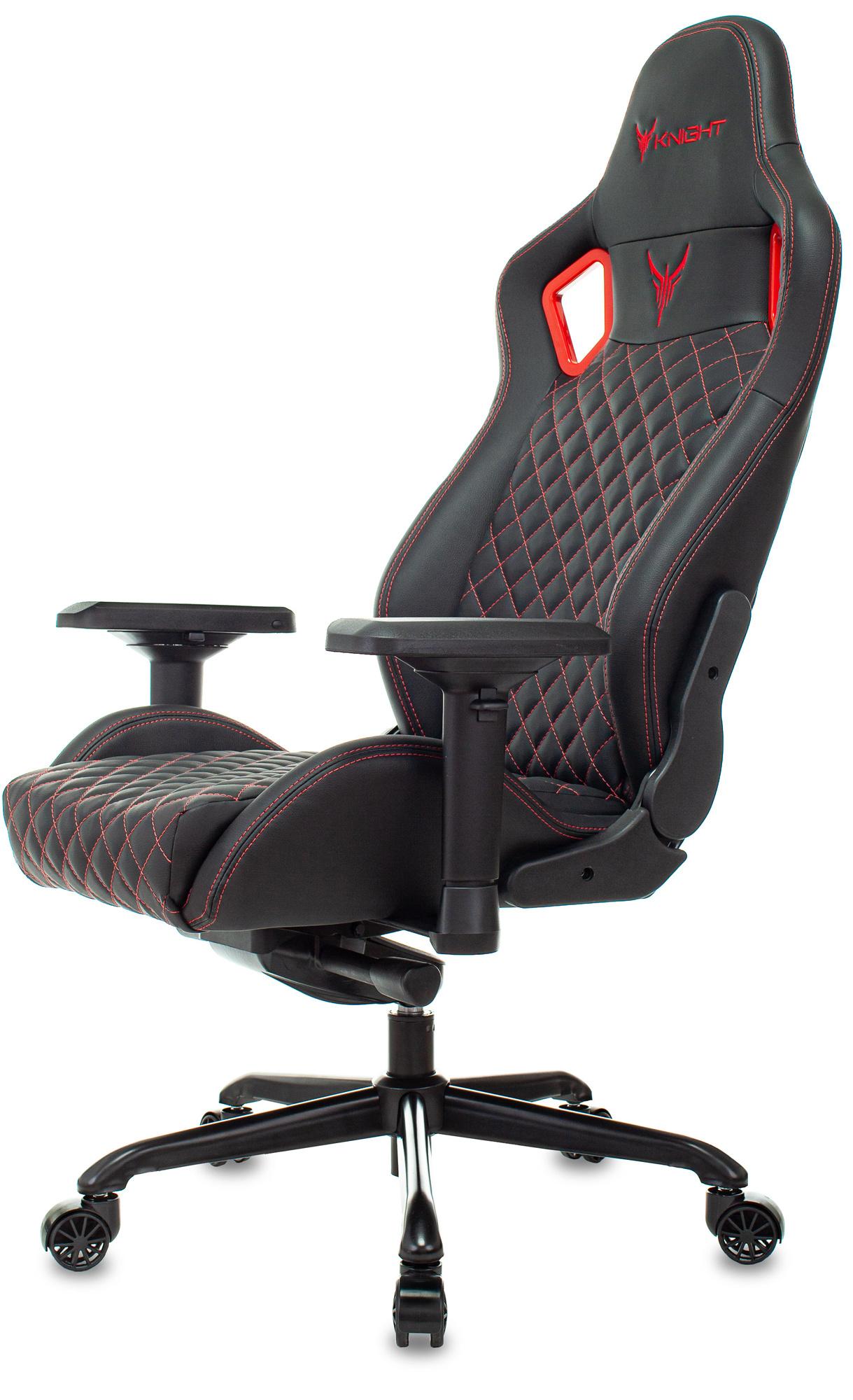 Геймерское кресло Knight Titan черный/красный