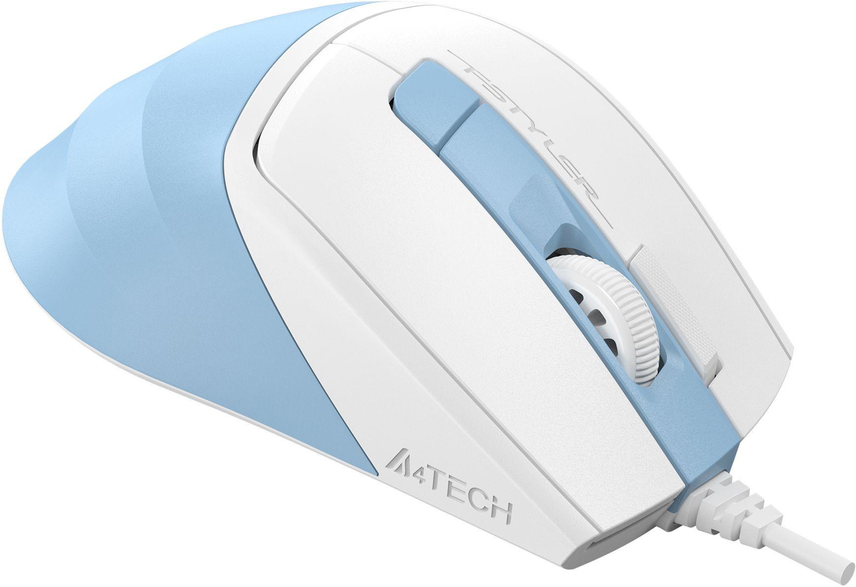 Мышь A4Tech Fstyler FM45S Air голубой/белый/Icy Blue