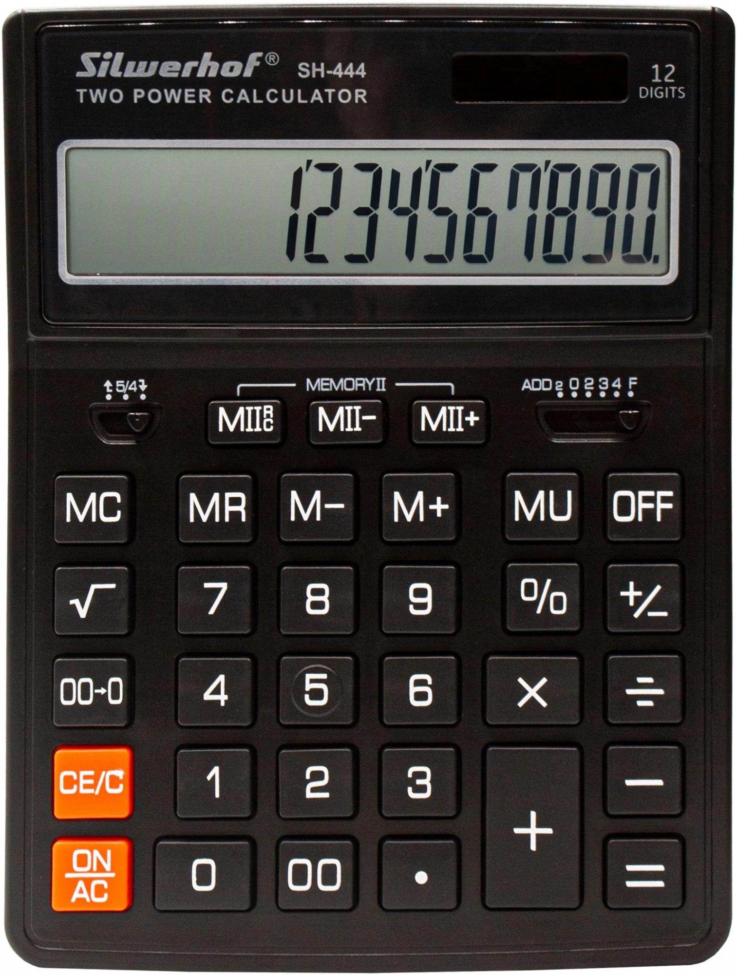 Калькулятор Silwerhof SH-444 черный