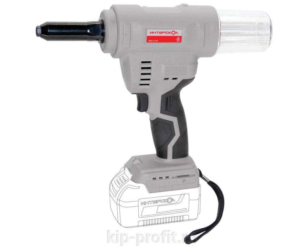 Аккумуляторный заклепочник Интерскол ВПА-6/18В (646.1.0.70)