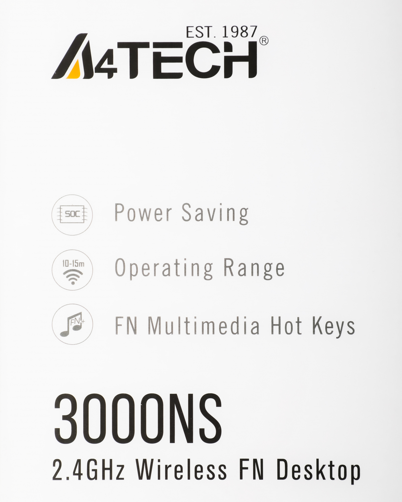 Набор периферии A4Tech Wireless Desktop 3000NS