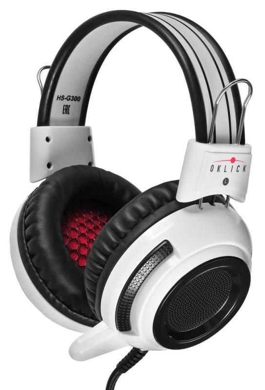 Наушники Oklick HS-G300 Armageddon белый/черный (361558)