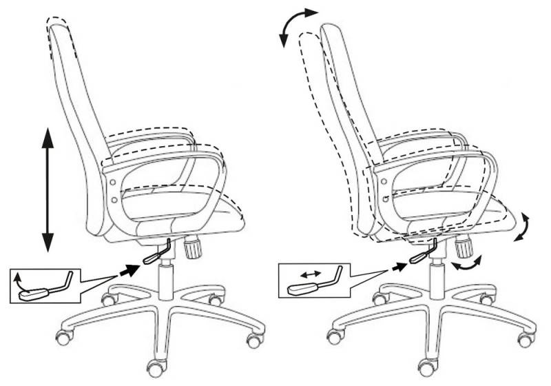 Офисное кресло Бюрократ Ch-808AXSN темно-серый TW-12 пластик