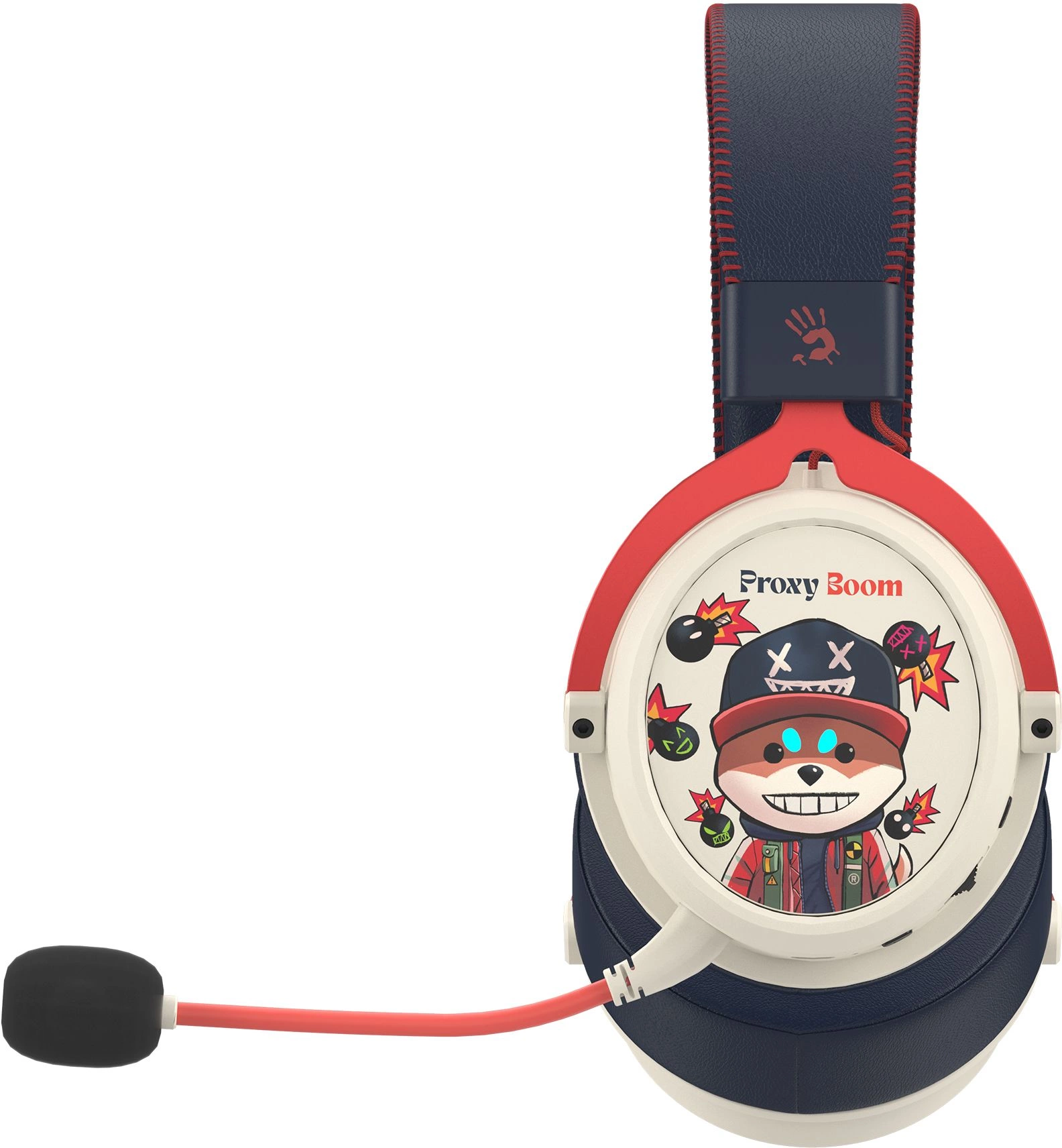 Наушники A4Tech Bloody MR595 Proxy Boom бежевый/черный (MR595)