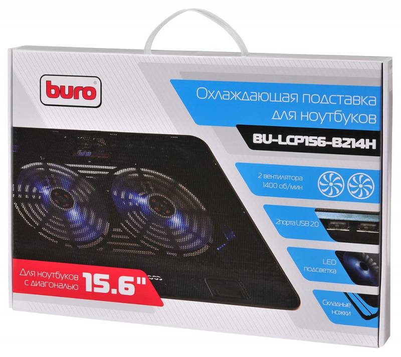 Подставка для ноутбука Buro BU-LCP156-B214H черный