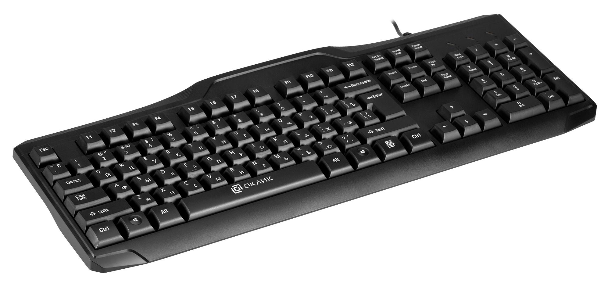 Клавиатура Oklick 170M USB черный