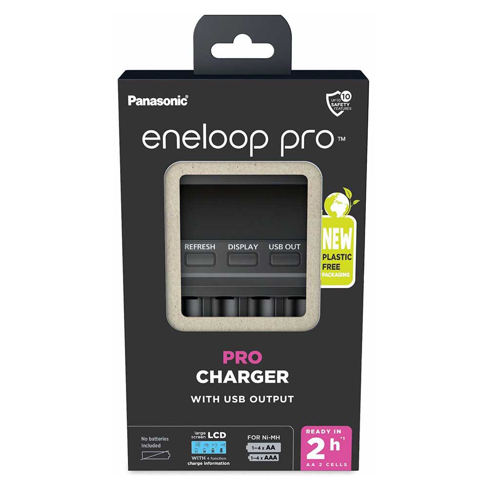Зарядное устройство для аккумуляторов Panasonic Eneloop BQ-CC65 LCD Pro Charger (BQ-CC65E ERP)