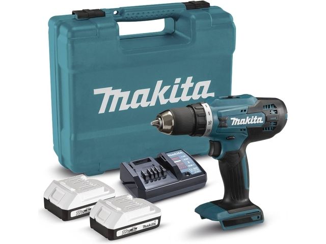 Аккум. дрель-шуруповерт MAKITA 18.0 В, G-series DF 488 D004 в кейсе (18.0 В, G-series 2 акк., 2.0 А/ч Li-Ion, 2 скор., 42 Нм, шурупы до 13 мм, з/у)