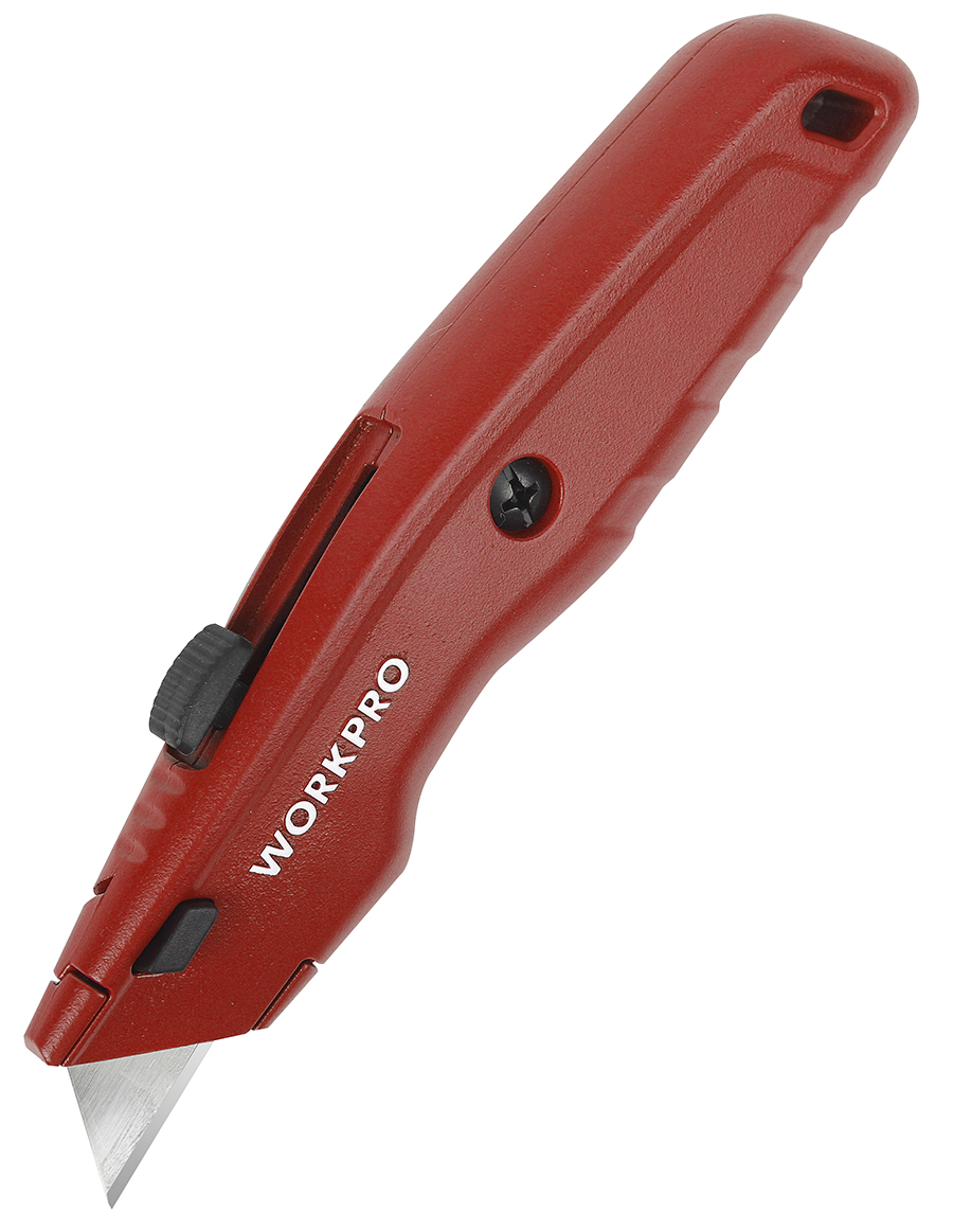 Нож строительный WorkPro WP213017 красный