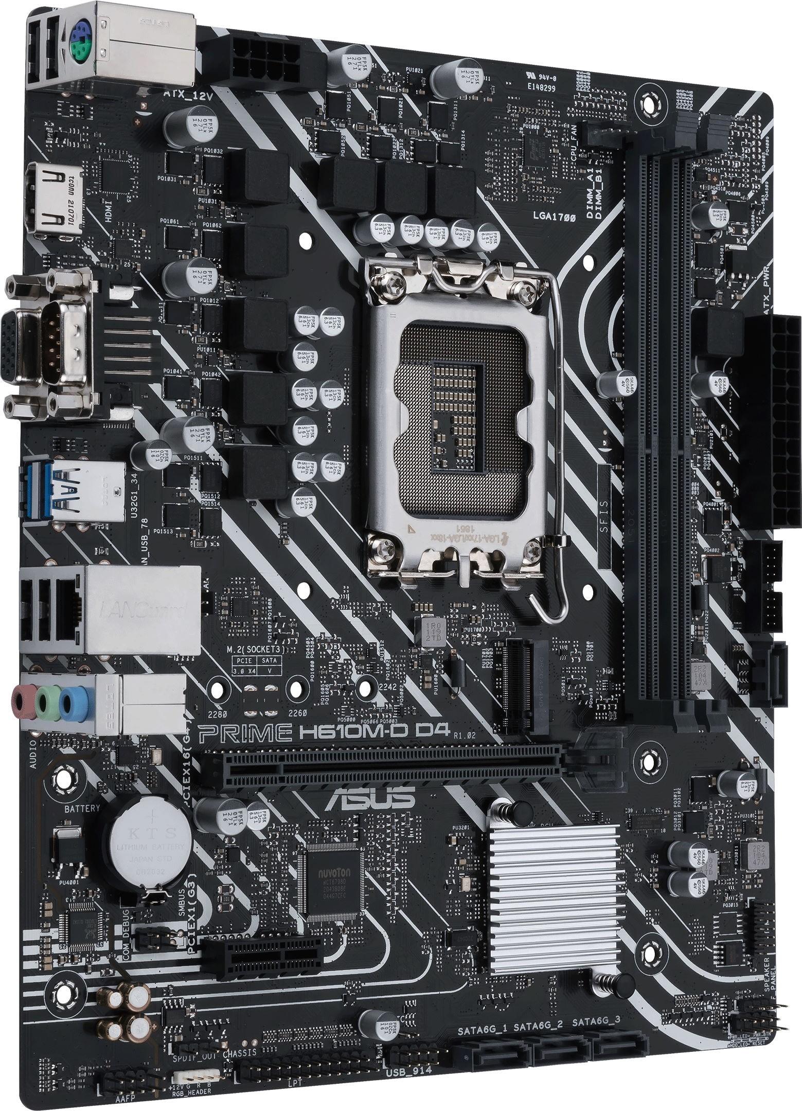 Материнская плата ASUS Prime H610M-D D4 DDR4