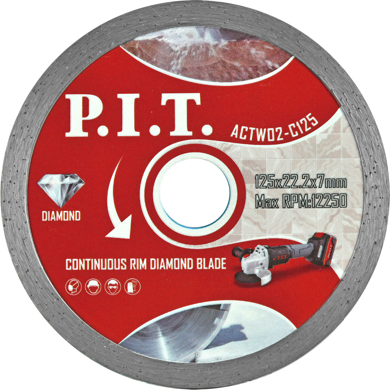 Алмазный диск P.I.T. ACTW02-C125