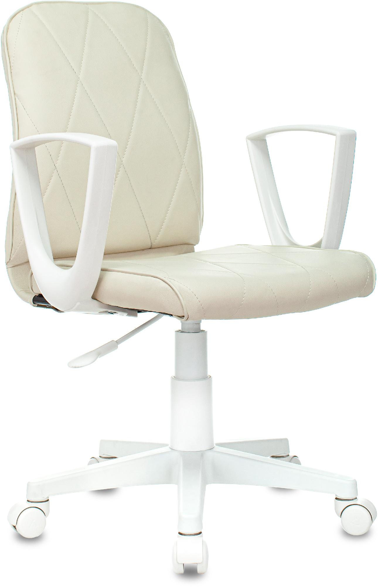 Офисное кресло Бюрократ CH-W327/OR-10 слоновая кость/белый
