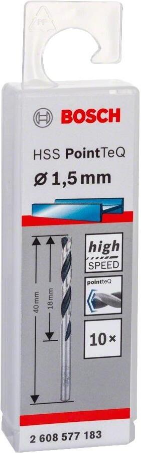 Сверло Bosch HSS PointTeQ 1.5мм 2.608.577.183