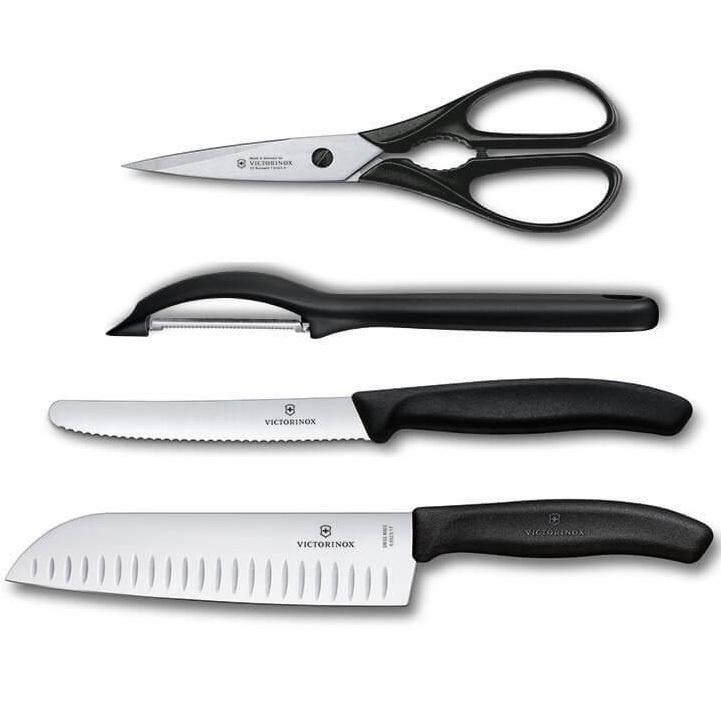 Набор кухонных ножей Victorinox Kitchen Set черный (6.7133.4G)