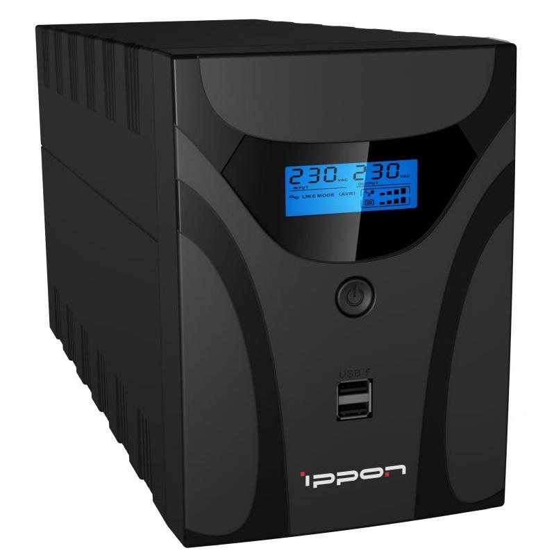 Источник бесперебойного питания Ippon Smart Power Pro II Euro 2200 черный (1029746)