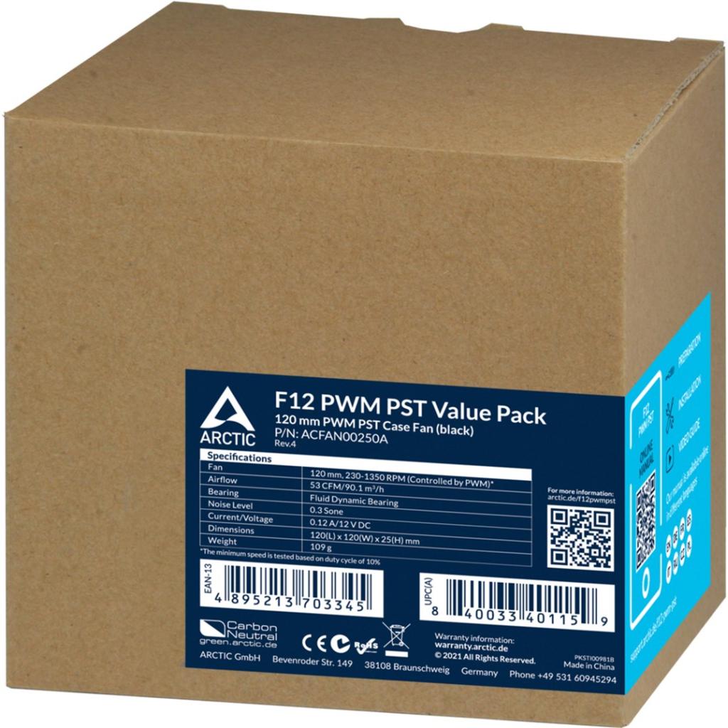 Вентилятор для корпуса Arctic F12 PWM PST (ACFAN00250A)