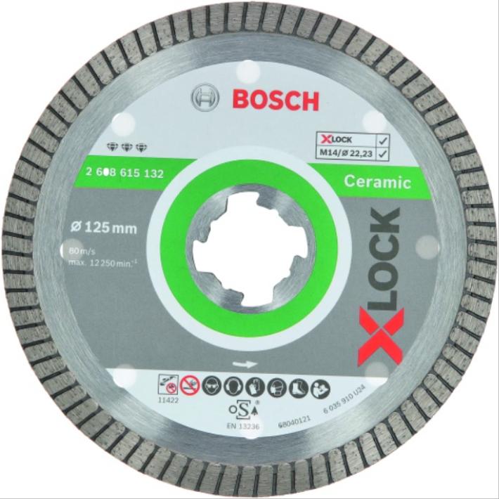 Алмазный диск Bosch Best For Ceramic Extraclean D125 22,23 1,4 7 мм X-LOCK 2.608.615.132